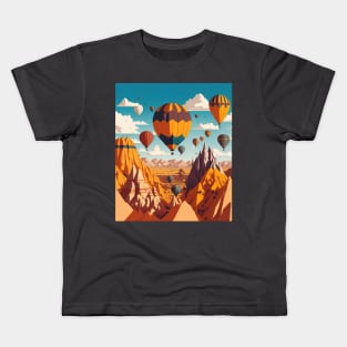 The Cappadocia Hot Air Balloons Kids T-Shirt